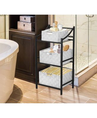 7-Piece Double Woven Basket Bin Set