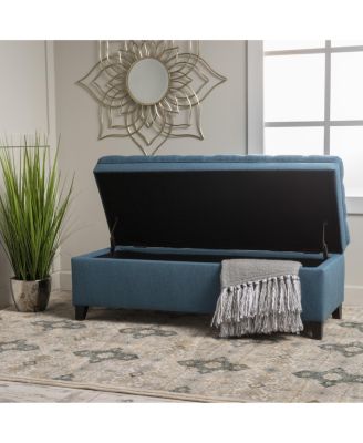 Button-Tufted Storage Ottoman with Soft-Close Lid, Storage for Bedroom, Living Room, Entryway