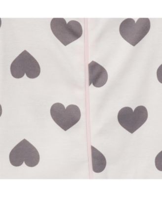 Baby Girls' Snug Fit Footless Pajamas, 3-Pack