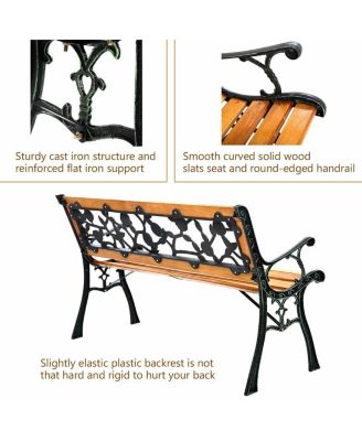 49.5 Inch Patio Park Garden Porch Chair Bench