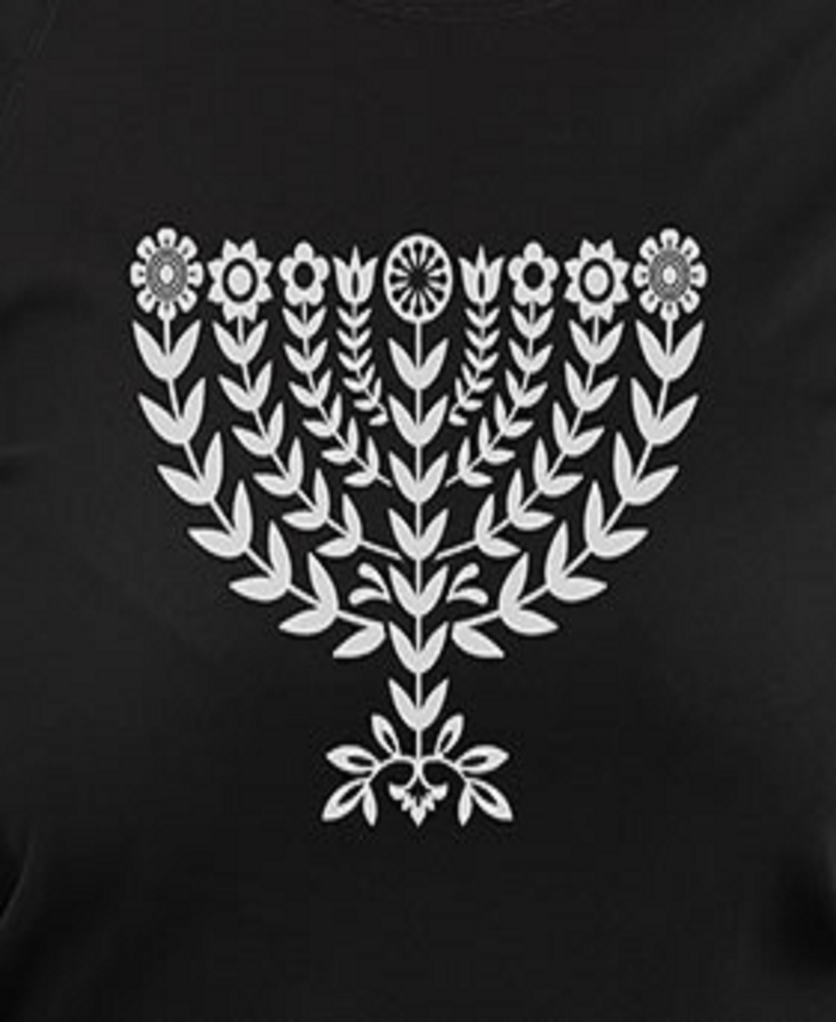 Hybrid Apparel Plus Size Trendy Decorative Menorah Graphic Pullover Top