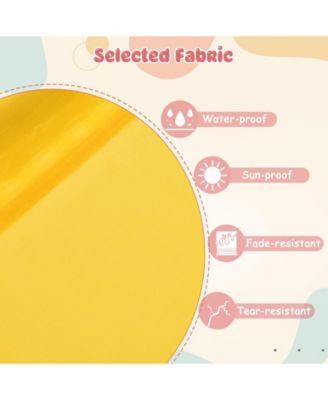 Kids Climbing Dome with Slide and Fabric Cushion for Garden Yard