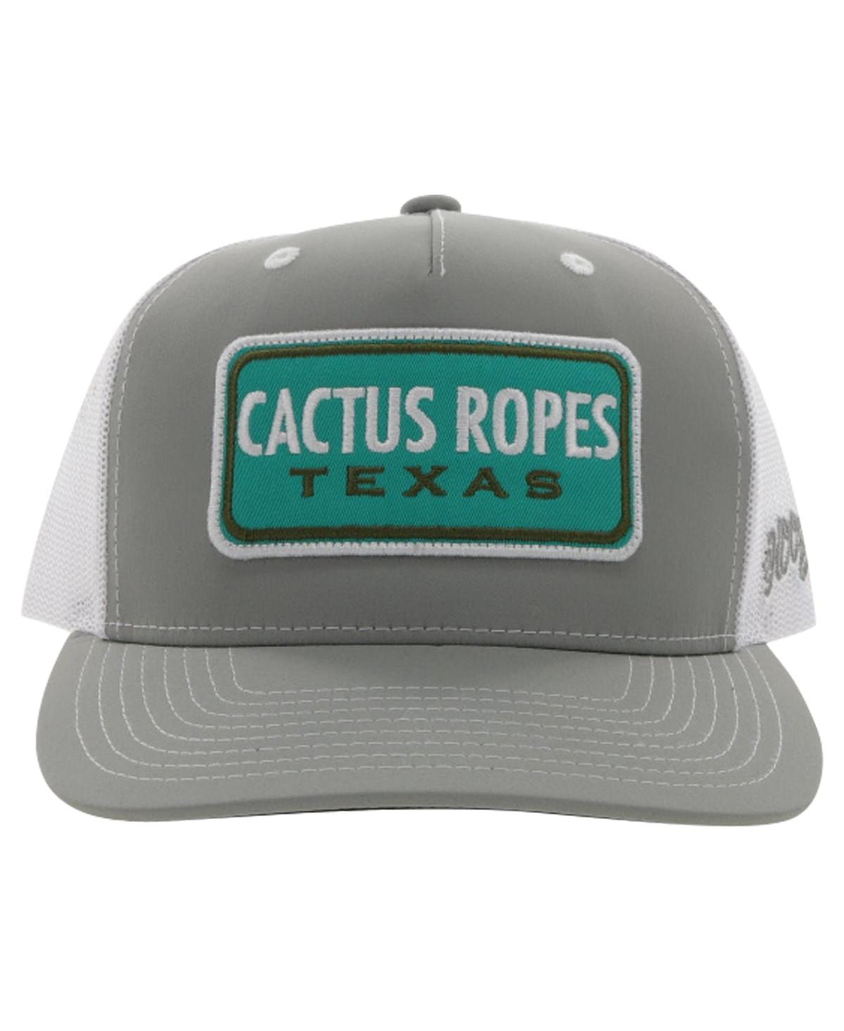 Hooey Big Boys And Girls Gray/white Cactus Ropes Trucker Snapback Hat In Gray,white