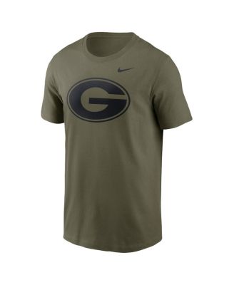Men's Olive Georgia Bulldogs 2024 Military Appreciation Tonal Logo Performance T-Shirt