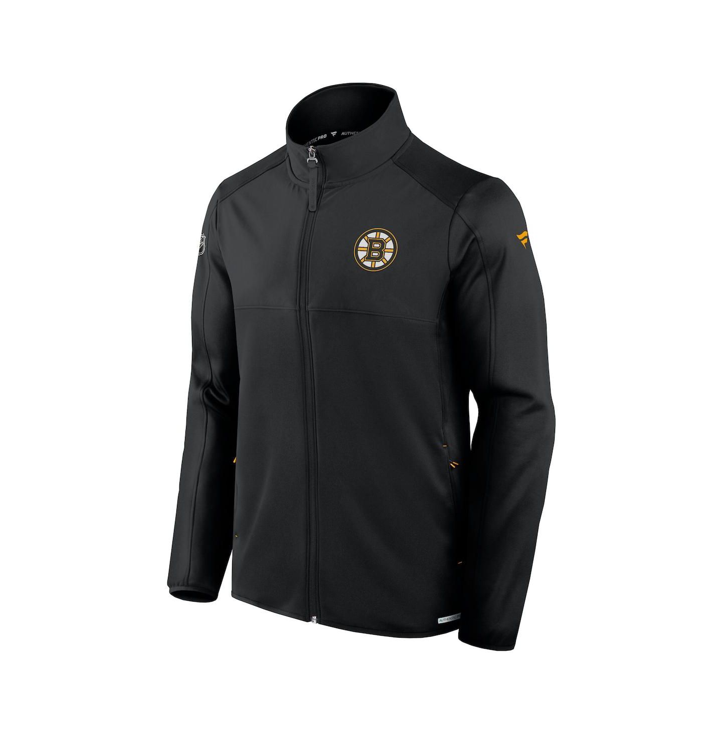 Мужская куртка Fanatics Black Boston Bruins Authentic Pro Rink Full-Zip — фото 2