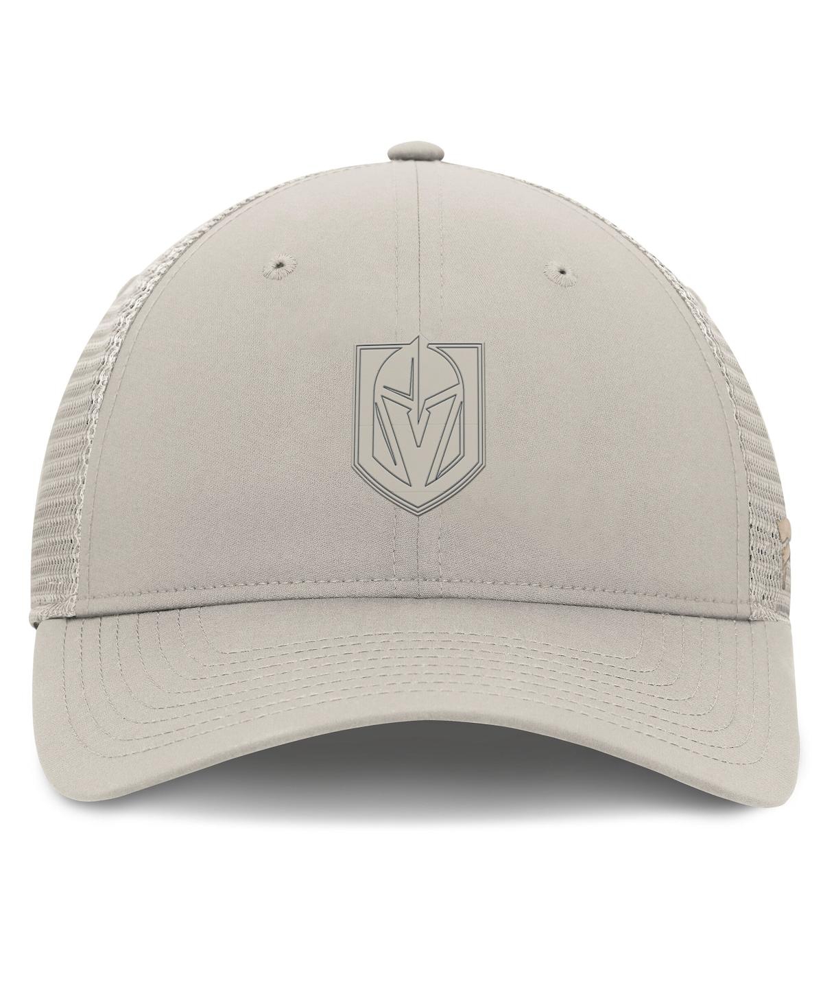 Fanatics Women's Tan Vegas Golden Knights Authentic Pro Road Trucker Adjustable Hat In Tan