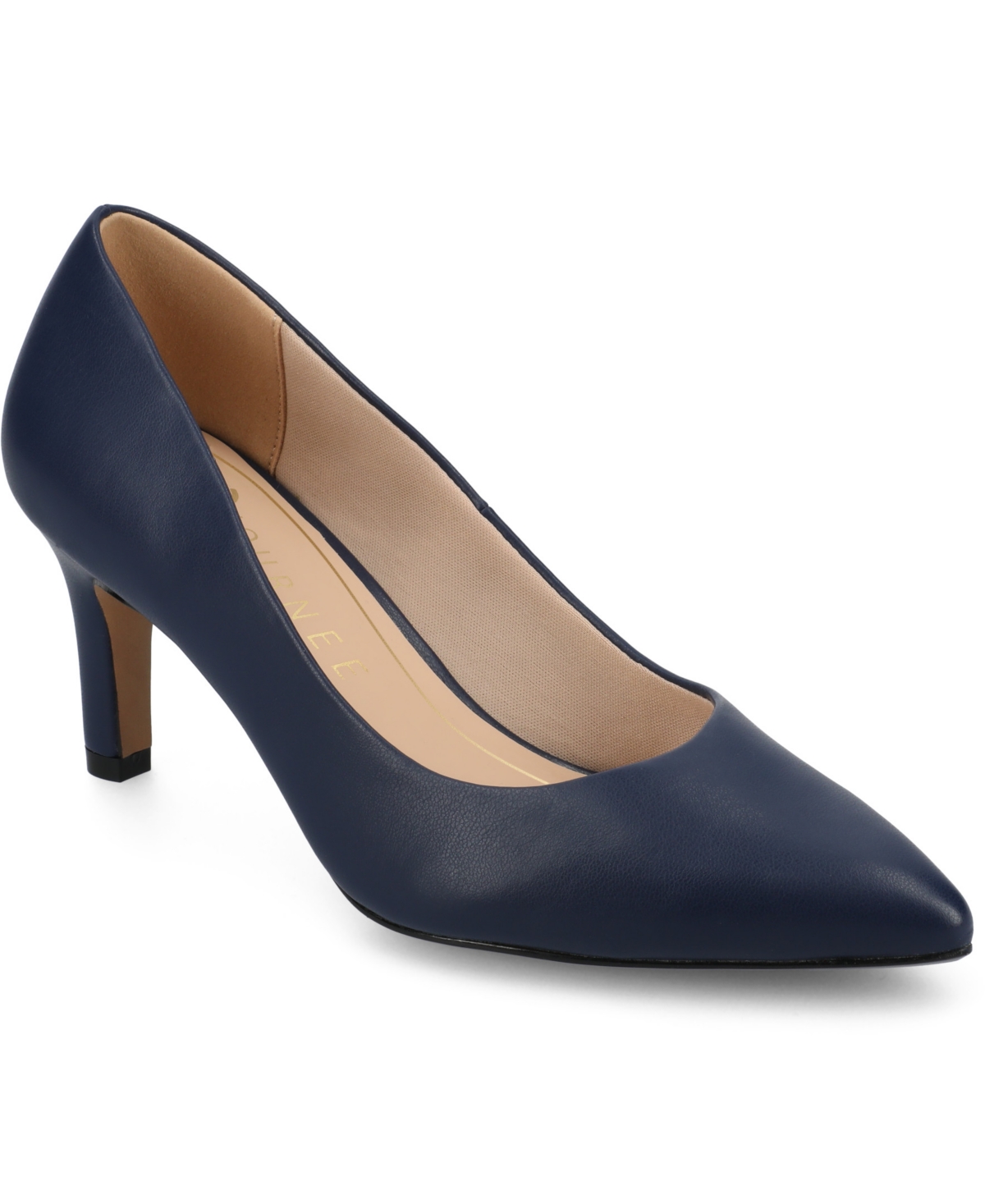 Journee Collection Women's Scylee Pointed Toe Dress Pumps In Navy