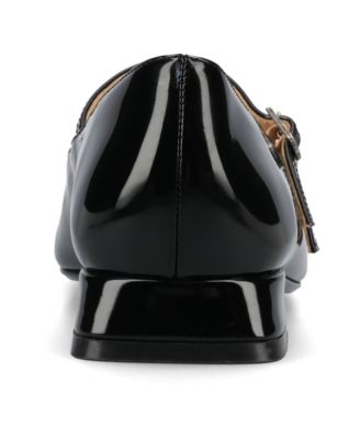 Women's Gredah Square Toe Double Strap Mary Jane Flats