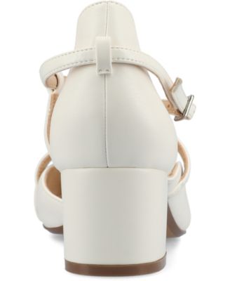 Women's Galvinn Strappy Pointed Toe Block Heel Pumps