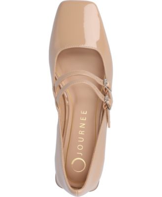 Women's Gredah Square Toe Double Strap Mary Jane Flats