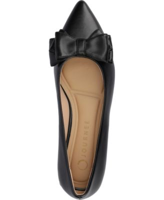 Women's Ophelia Bow Low Block Heel Dress Flats