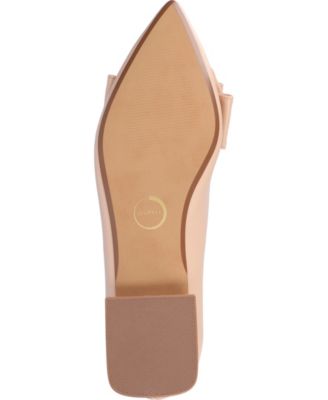 Women's Ophelia Bow Low Block Heel Dress Flats