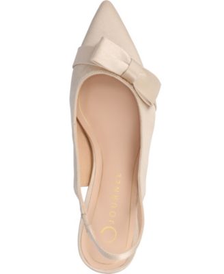 Women's Paloma Bow Kitten Heel Slingback Pumps