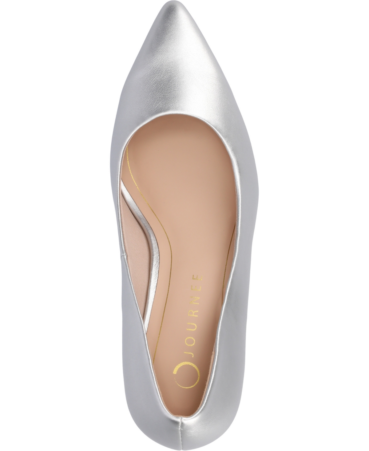 Shop Journee Collection Women's Scylee Pointed Toe Dress Pumps In Silver