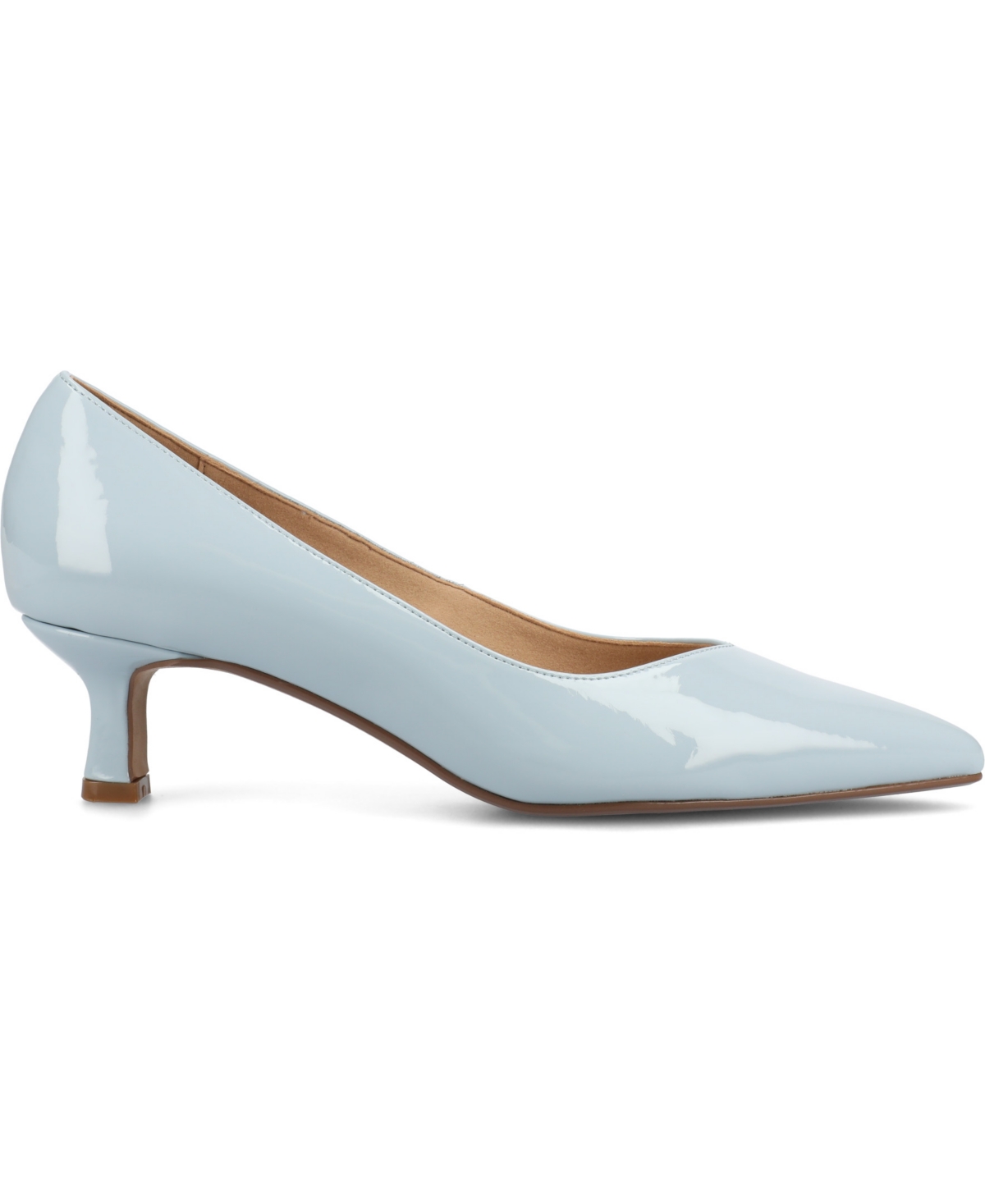 JOURNEE COLLECTION WOMEN'S PAMMIE POINTED TOE KITTEN HEEL DRESS PUMPS 
