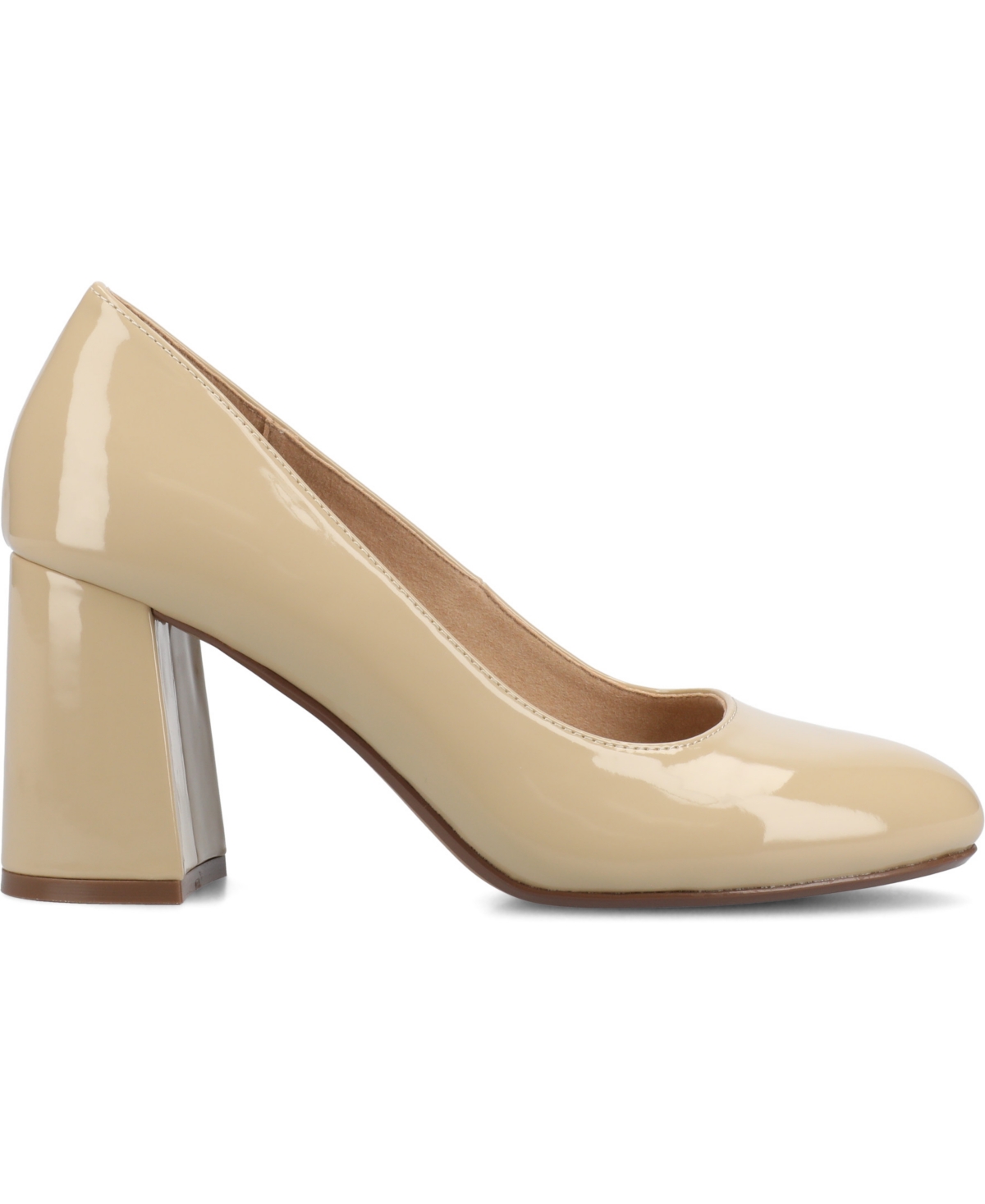 Journee Collection Simonne Pointed Toe Pump In Beige