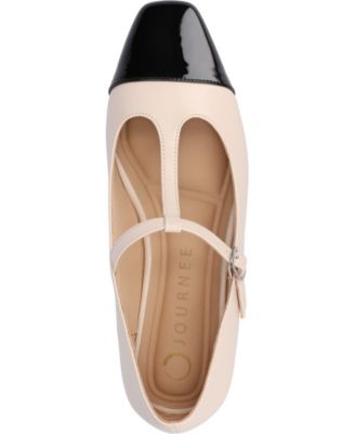 Women's Theah T-Strap Cap Toe Mary Jane Flats