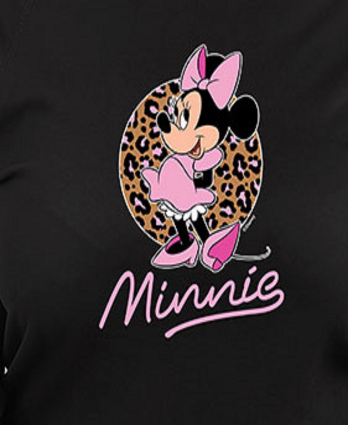 Hybrid Apparel Plus Size Disney Minnie Mouse Graphic Pullover T-shirt In Black
