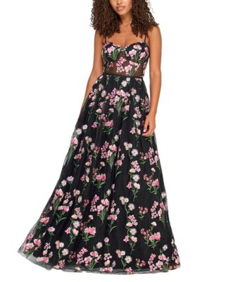 Robe Brodée Orchidée - Blanc/Noir - E-SHOP OFFICIEL JW PEI FR