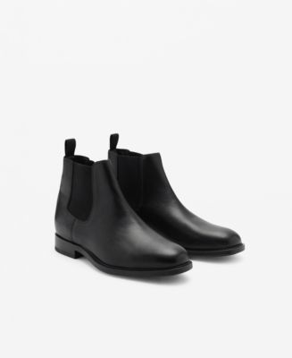 MANGO MEN’S POLISHED LEATHER CHELSEA BOOTS MANGO Men main image 4