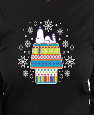 Plus Size Peanuts Snoopy House Graphic Pullover Top