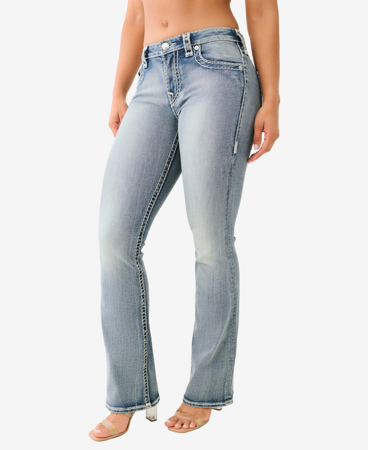 TRUE RELIGION WOMEN'S BECCA BOOTCUT MID RISE SUPER T JEANS 