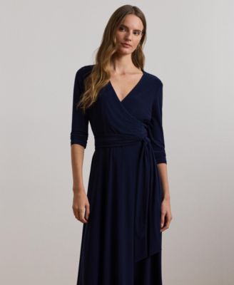 Surplice Jersey Dress