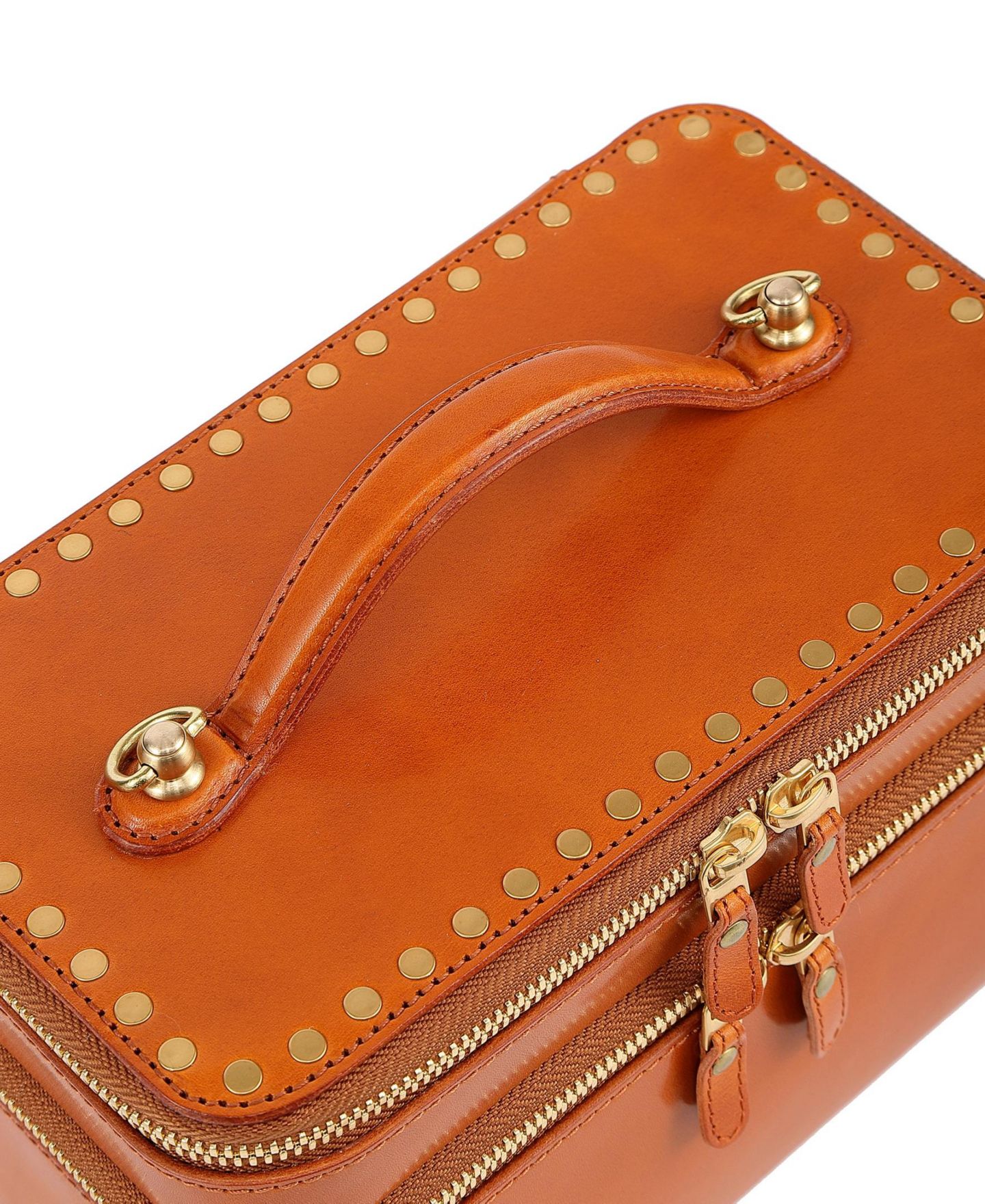 Женская сумка OLD TREND Ixia Small Trunk Handbag, цвет: Карамельный — фото 12