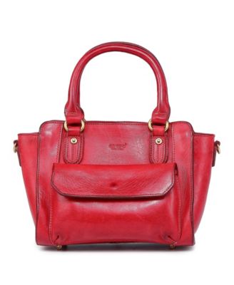 Pansy Small Leather Satchel Bag