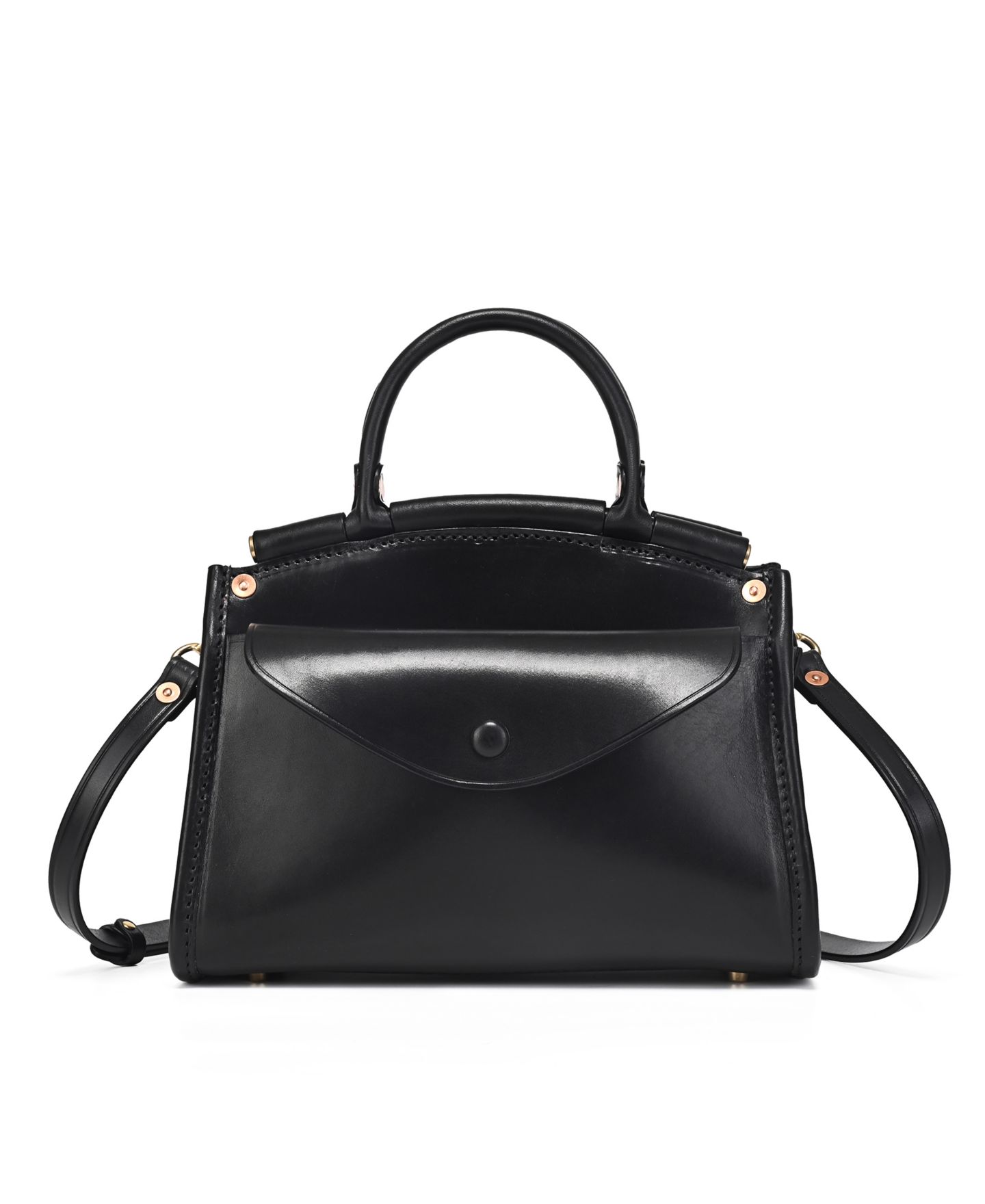 Женская сумка OLD TREND Laurel Vintage Satchel, цвет: Чёрный — фото 1