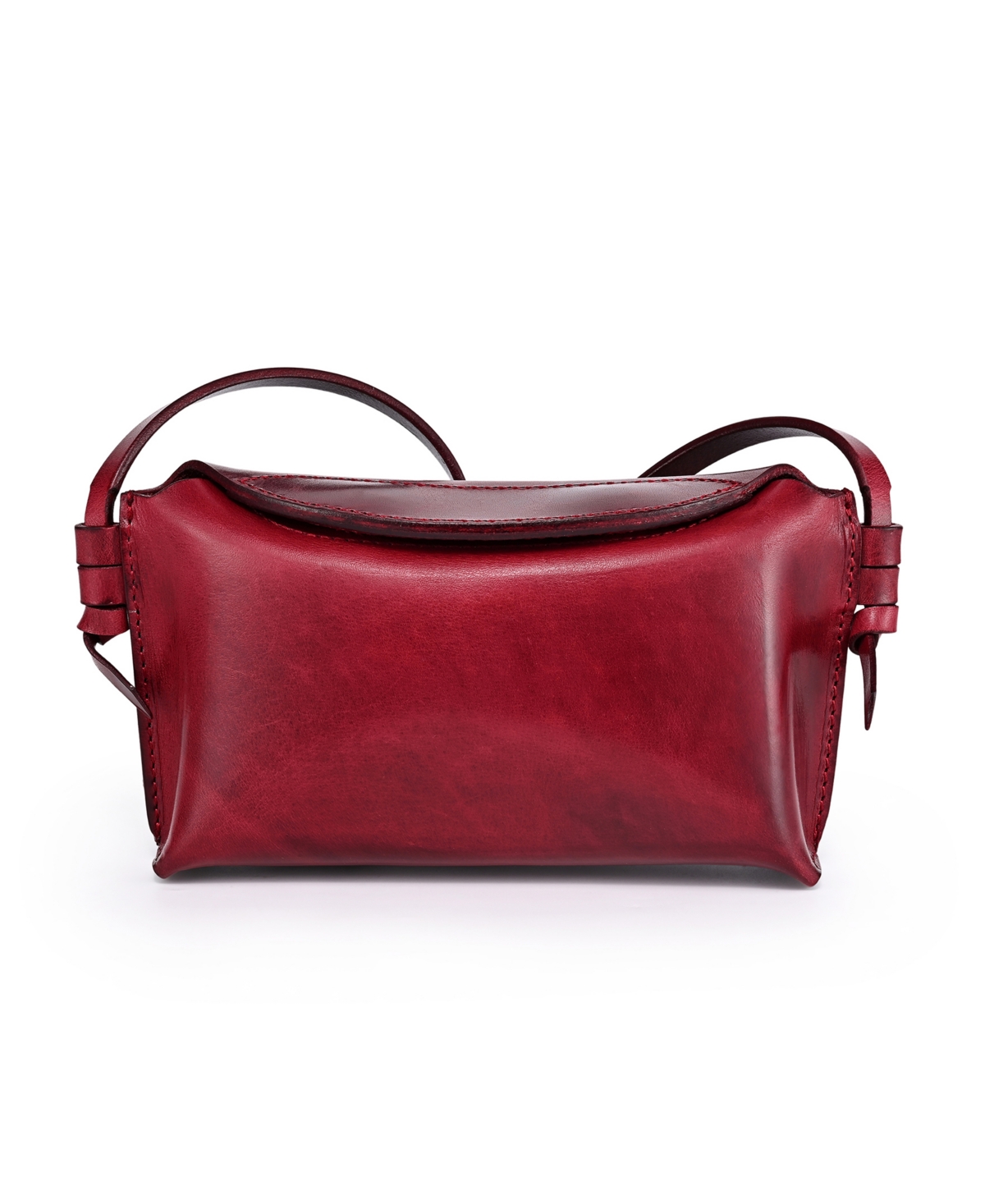 Old Trend Snapper Vintage Crossbody Bag In Maroon