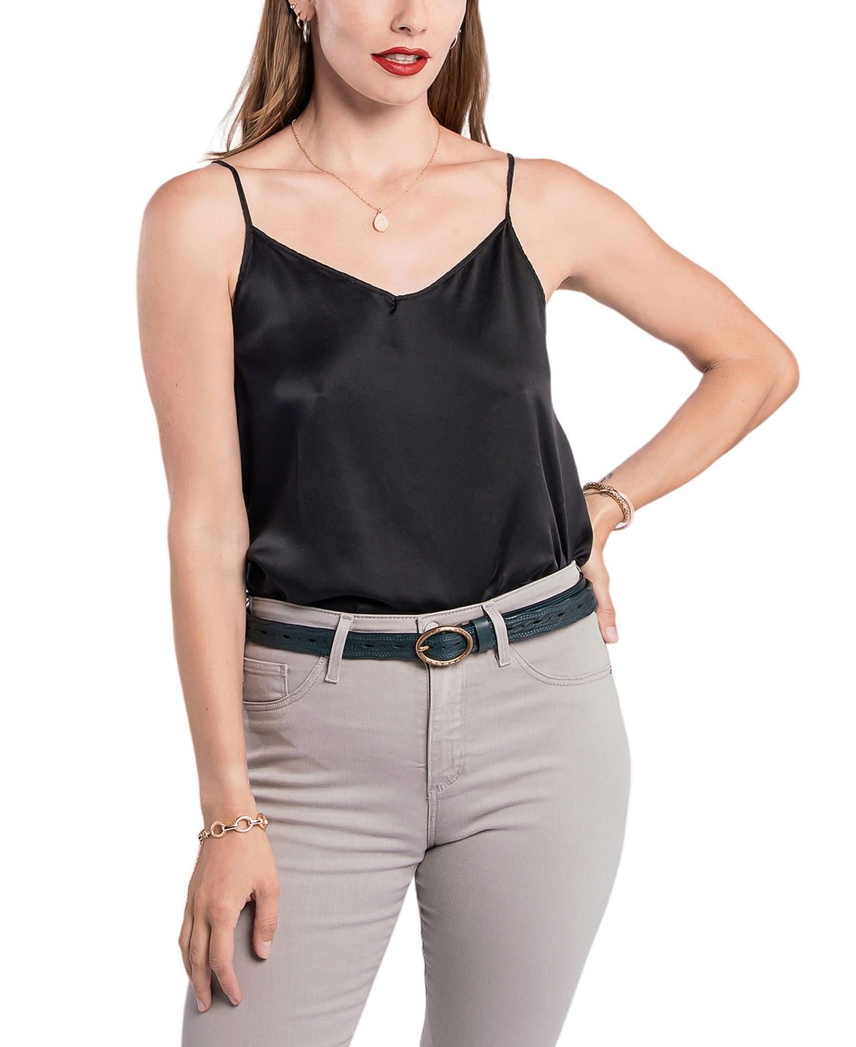 Old Trend Women's Vintage Soul Leather Belt In Navy