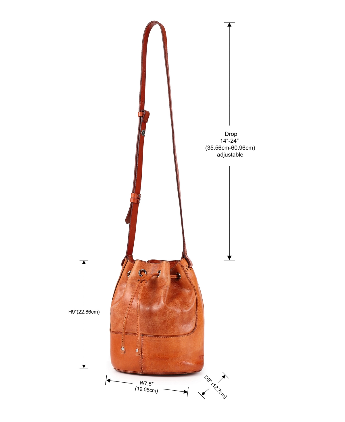 Old Trend Crocus Convertible Bucket Bag In Caramel