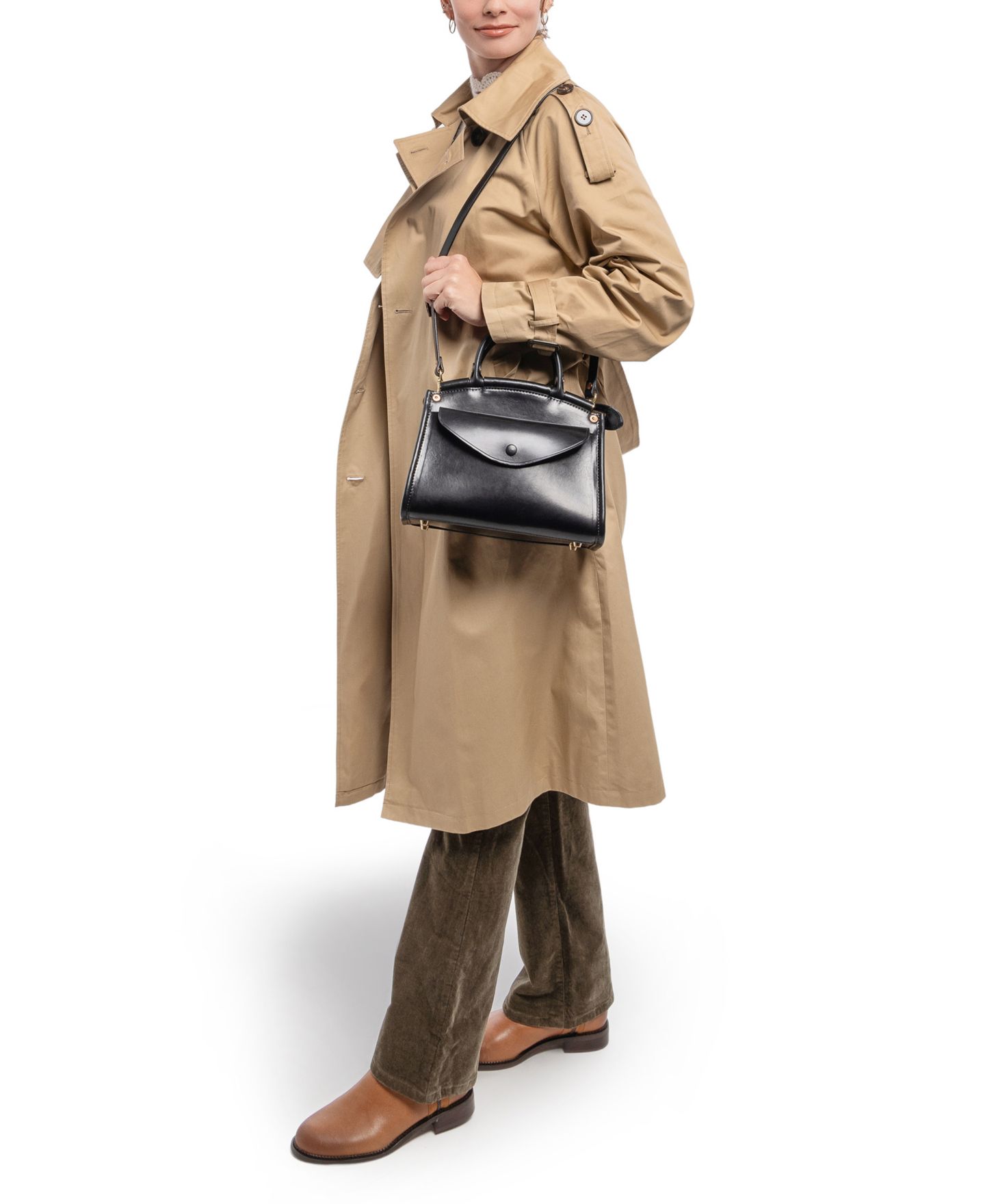 Женская сумка OLD TREND Laurel Vintage Satchel, цвет: Чёрный — фото 14