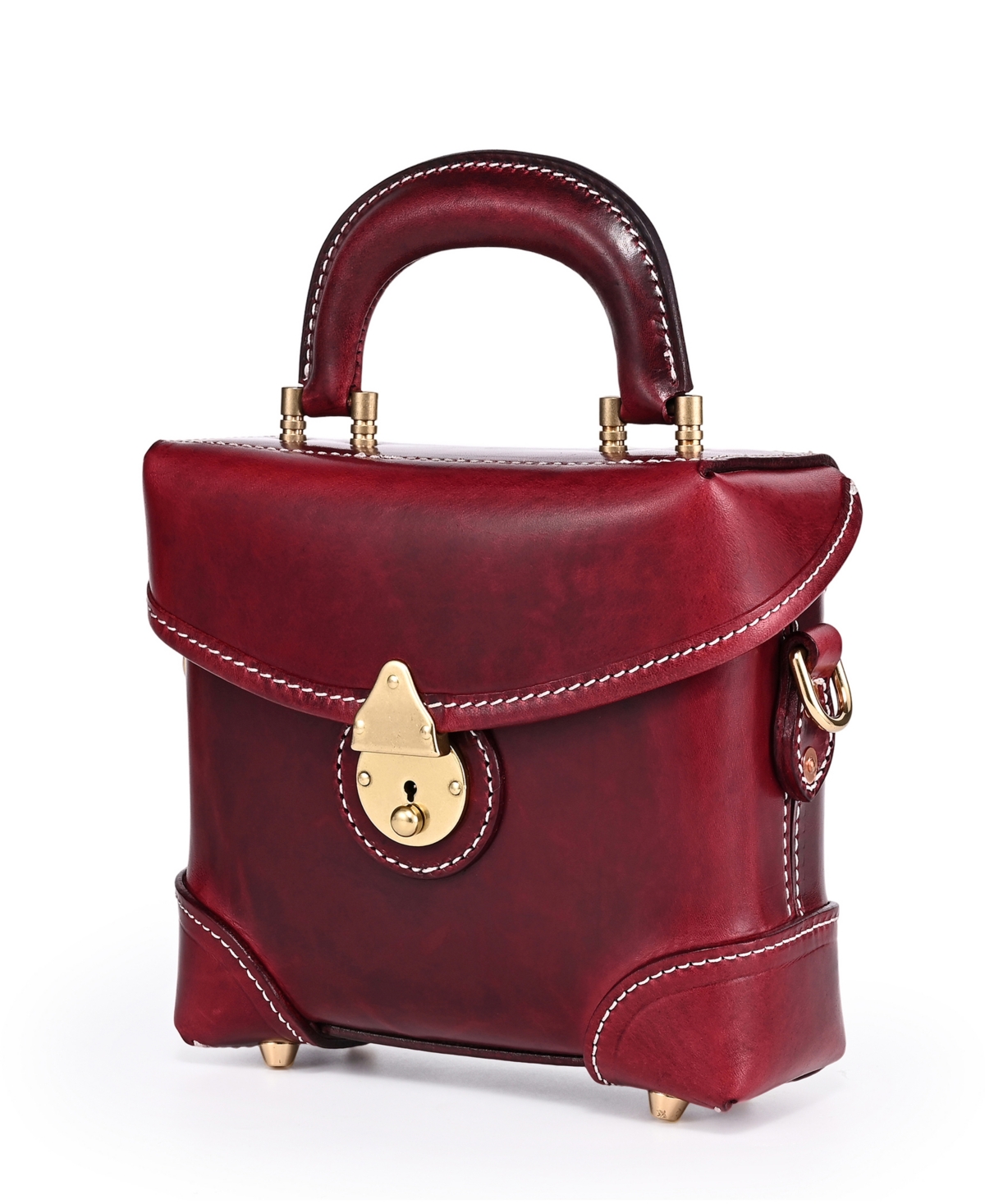 Old Trend Azalea Vintage Box Crossbody Bag In Maroon