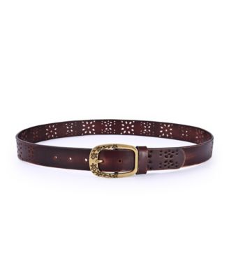 Women's Blooming Crocus Leather Belt