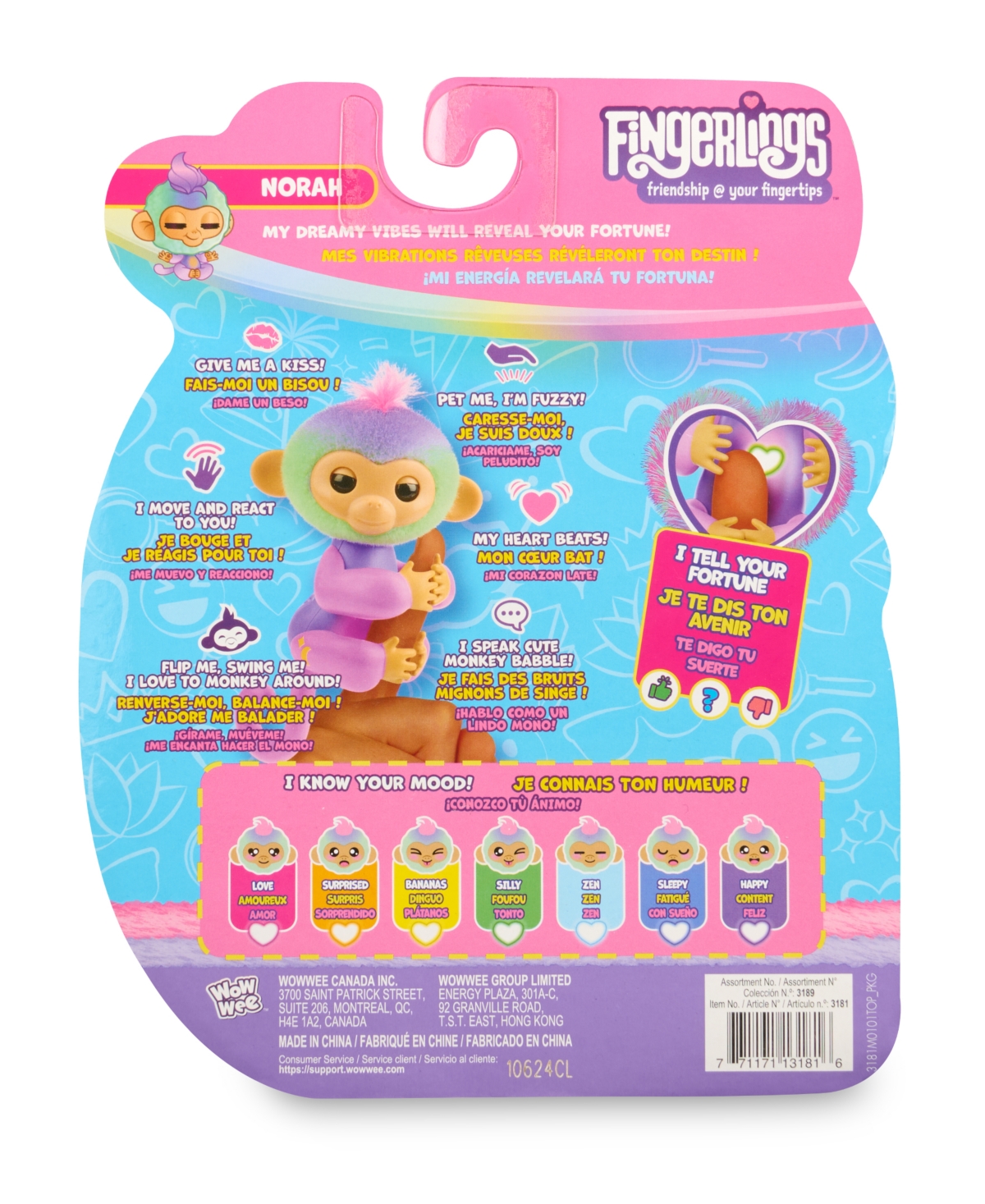 Fingerlings Magic Moods Monkey, Norah In Multicolor