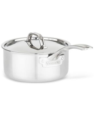 3-Ply Stainless Steel 10-Pc. Cookware Set with Stainless Steel Lids