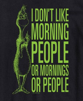 Men's The Grinch Don't Like Morning People Short Sleeve Tee