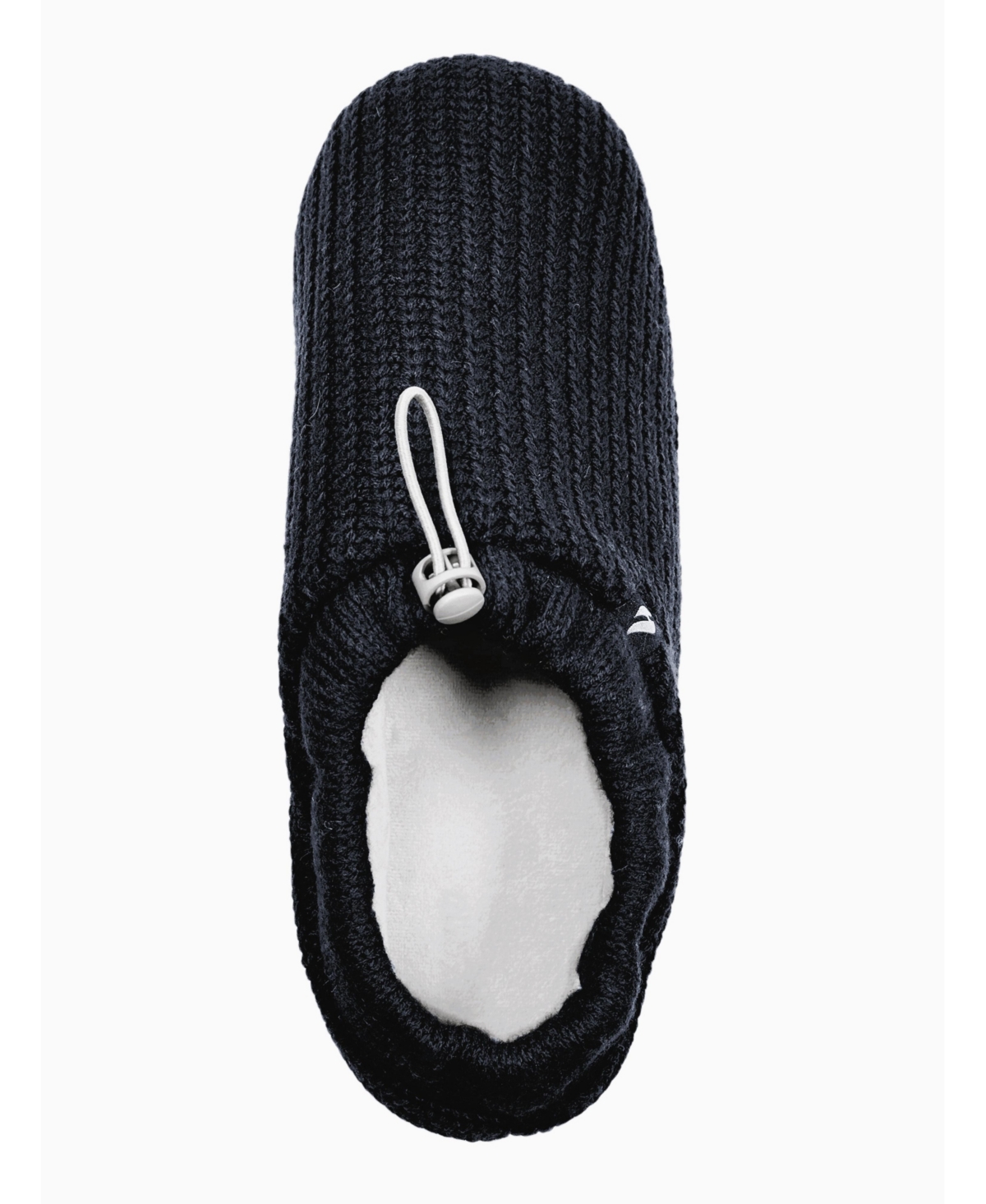 Heat Holders Men's Noah Rib Knit Drawstring Slippers In Black