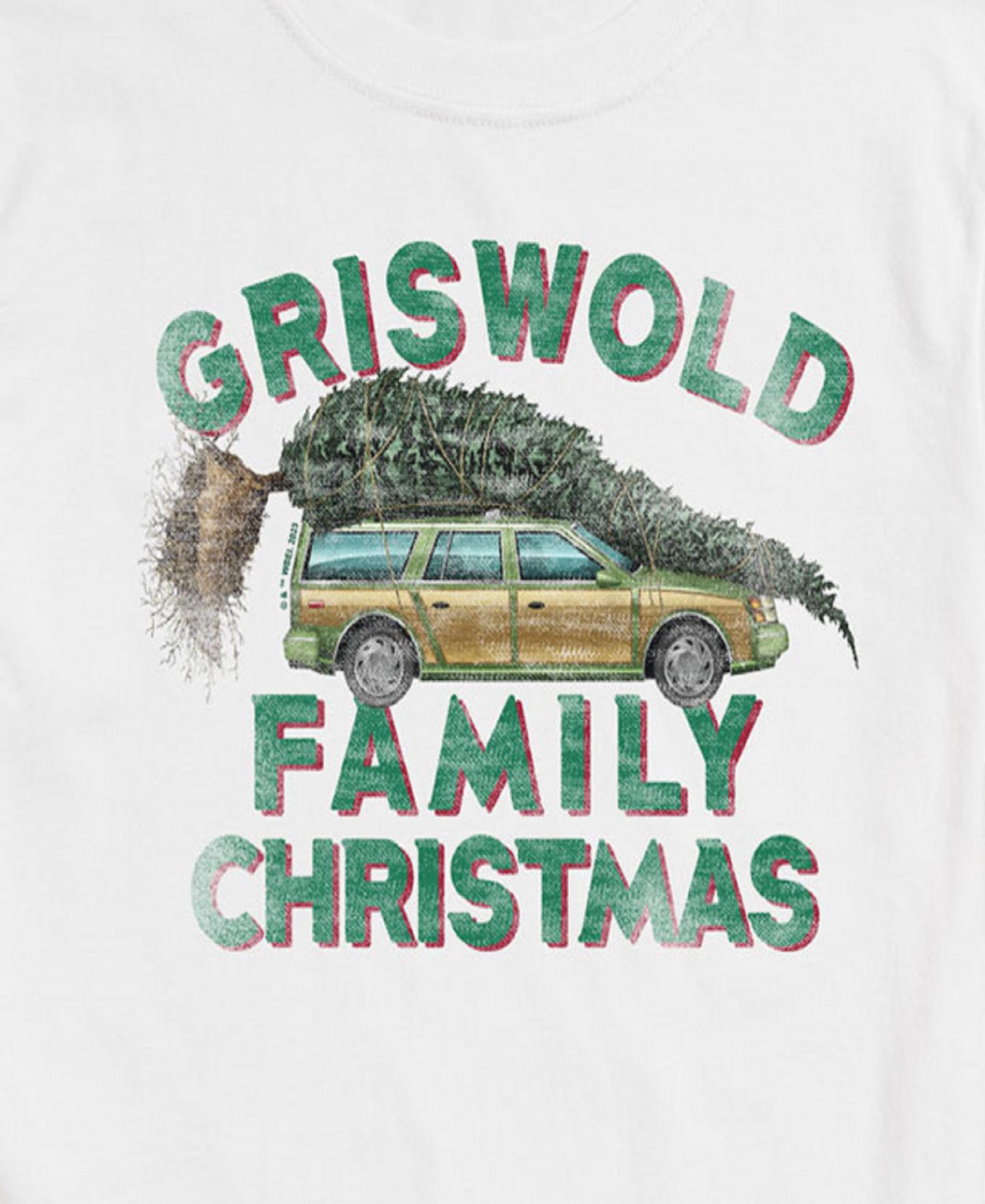 Мужская футболка AIRWAVES National Lampoons Christmas Vacation Griswold Short Sleeve, цвет: Белый — фото 3