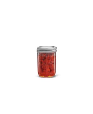 Wide Set of 6 Mason Jars with Airtight Lids