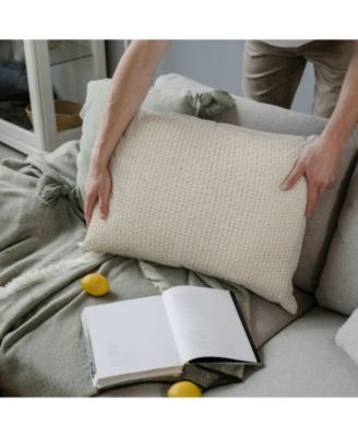 Madera Cross Weave Decorative Pillow Cover, 14" x 20"