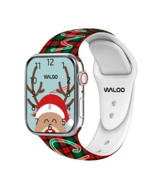 Waloo Christmas Inspired Silicone Band For Apple Watch - Plaid merry christmas 25$