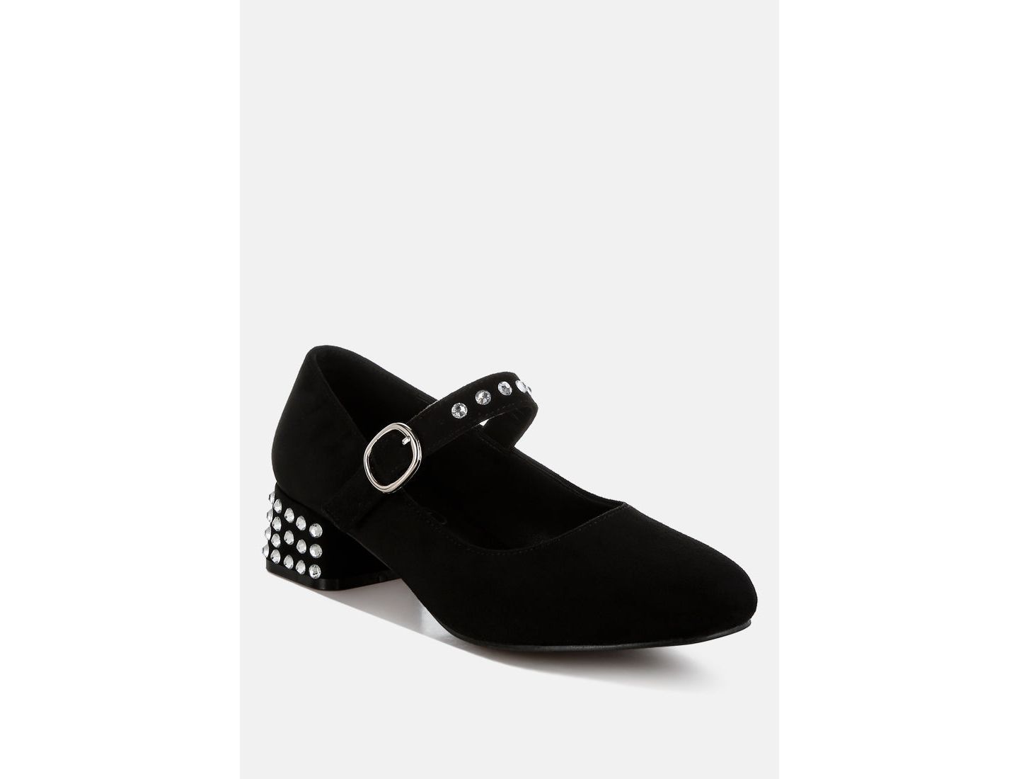 Женские туфли London Rag Sima Studded Mary Jane Pumps, цвет: Чёрный — фото 1