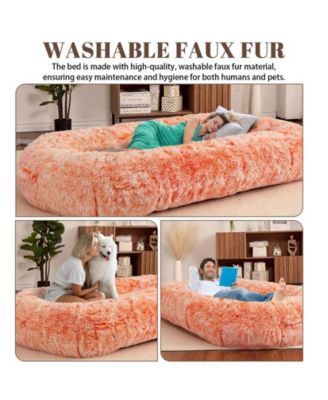 Human Sized Dog Bed for Adult People,71"x43.3"x10" Large Dog Bed
