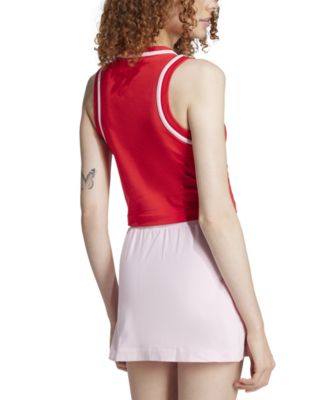 adidas Women's Essentials Color Pop Cotton Cropped Tank - Macy's