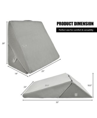 Adjustable Memory Foam Reading Sleep Back Support Pillow