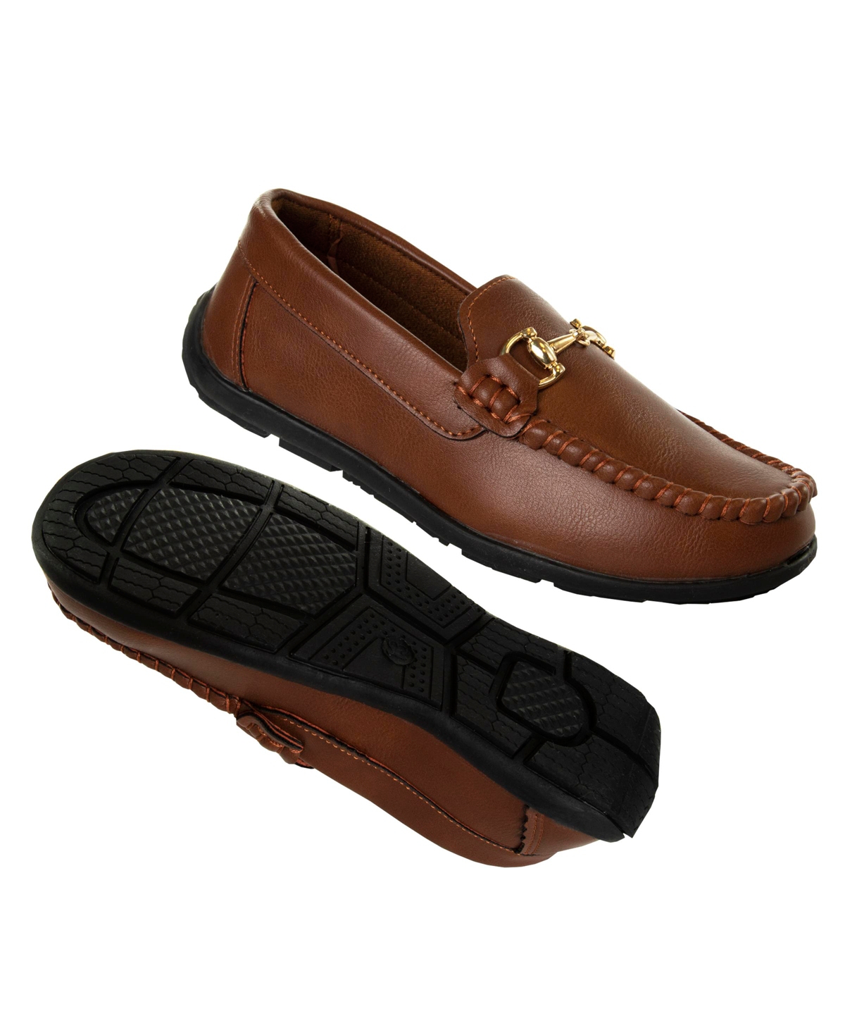 Josmo Toddler And Little Boys Loafer Dress Shoes In Cognac