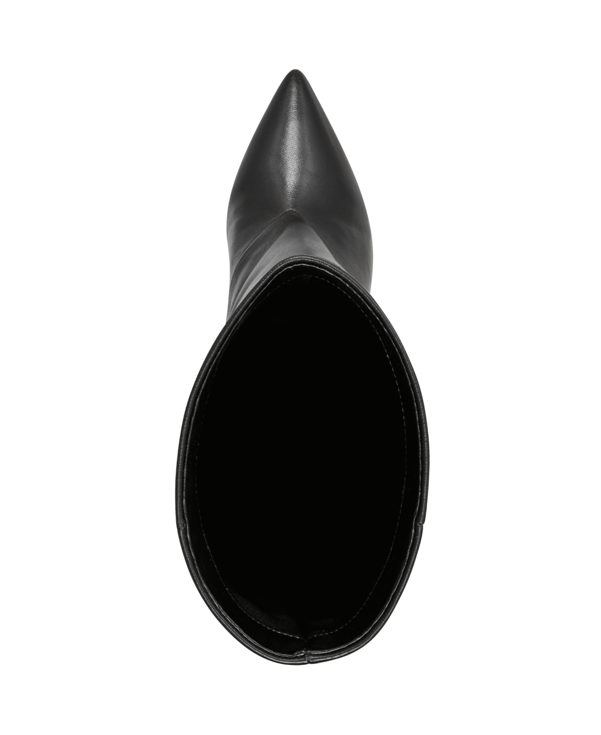 Marc Fisher Ltd Gentle Pointed Toe Knee High Boot In Black Leather
